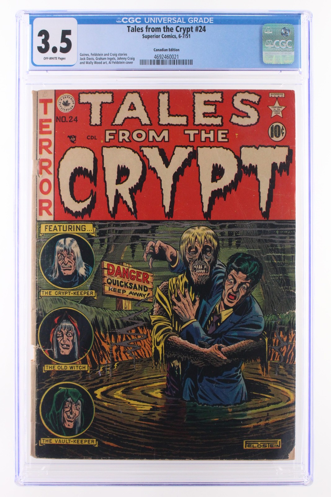 Tales from the Crypt #24 - Superior Comics 1951 CGC 3.5
