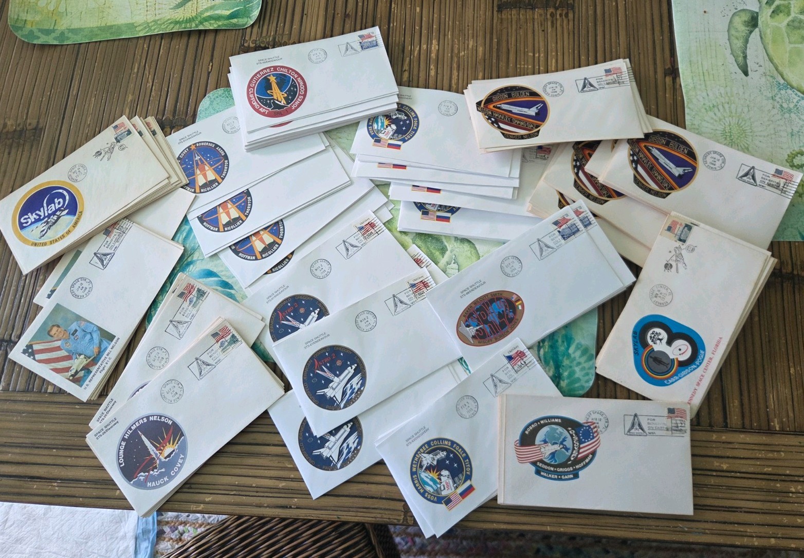 Huge lot of 150 NASA SKYLAB & SHUTTLE First Day Covers KENNEDY SPACE CENTER 
