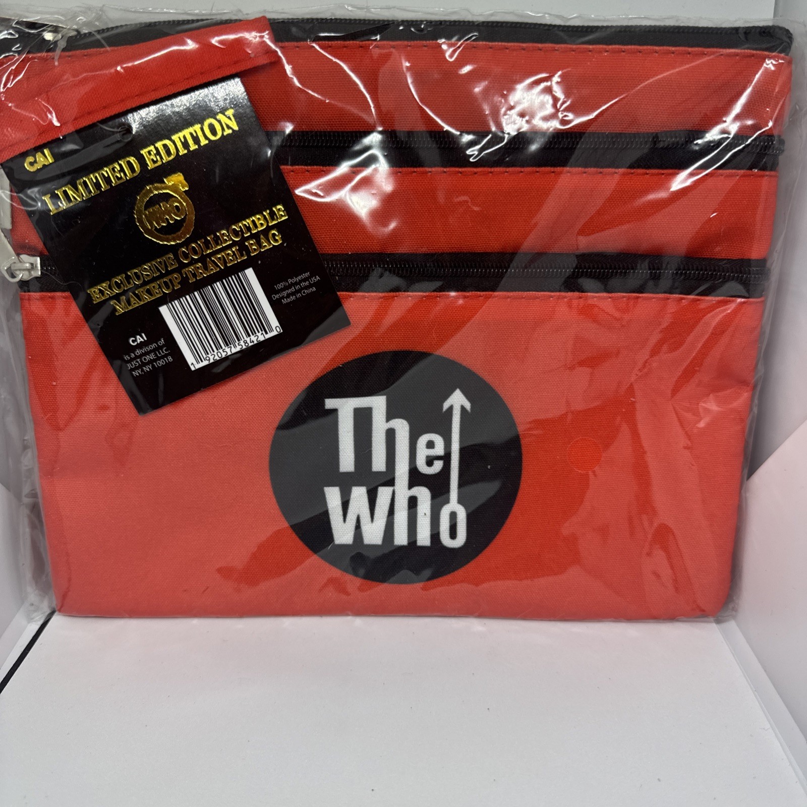 The Who Limited Edition Collectible, Make Up Travel Bag. Triple Zipper. ￼