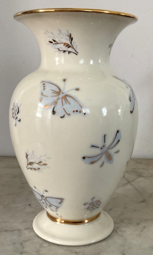 Lenox Sunshine Meadow Vase w/Gold Trim 2001, Limited Edition - EUC