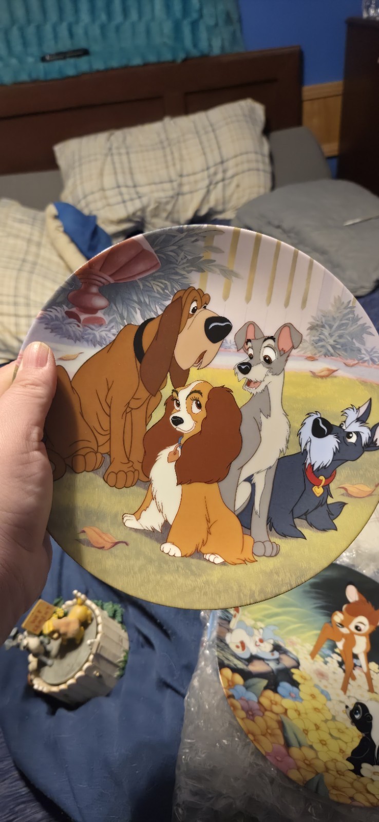 Disney Lady and the Tramp Collectible Plate \'Telling Tales\' Series