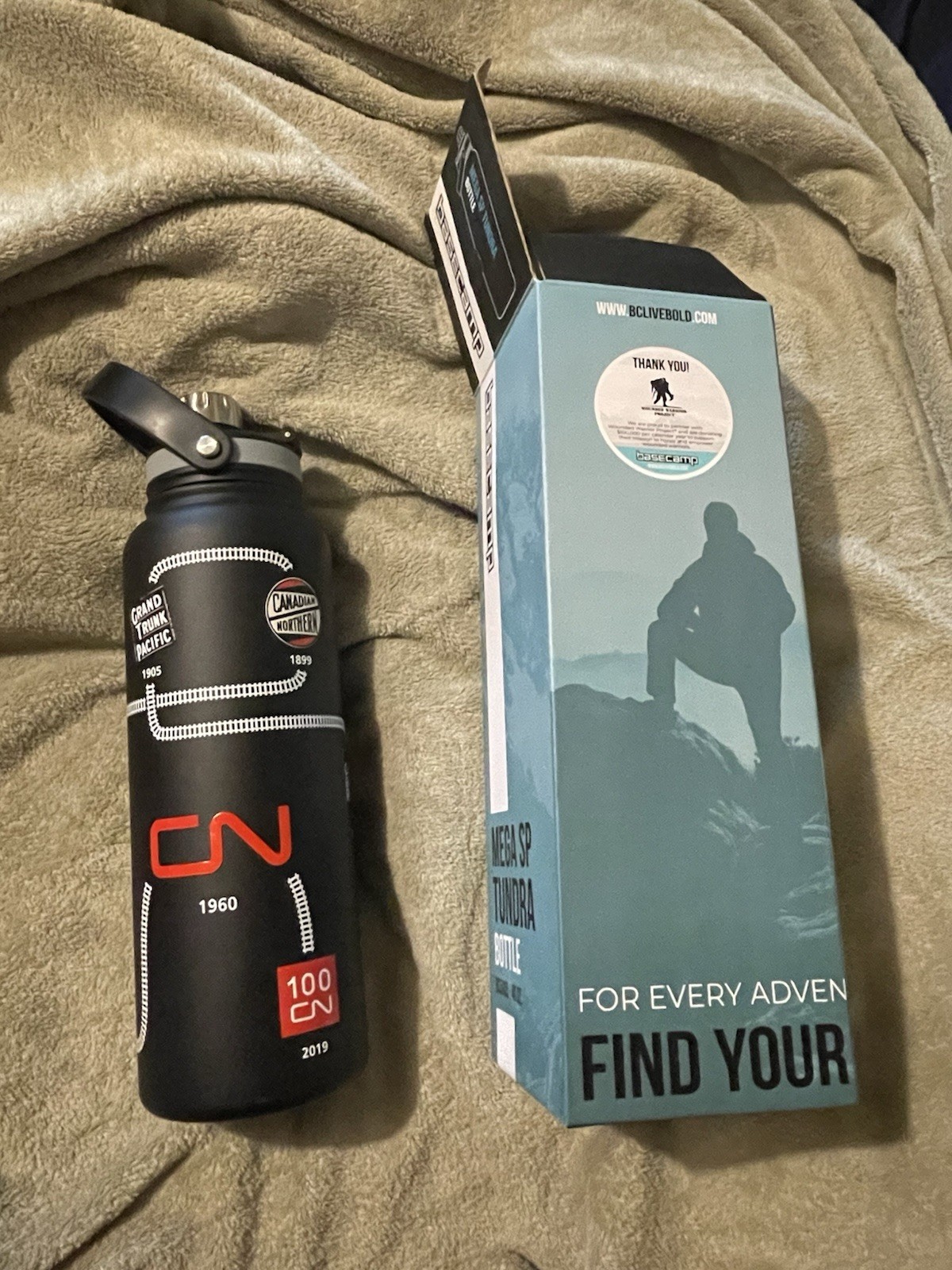 40oz CN Canadian National Railroad Railway Limited Edition Mega SP Tundra Bottle