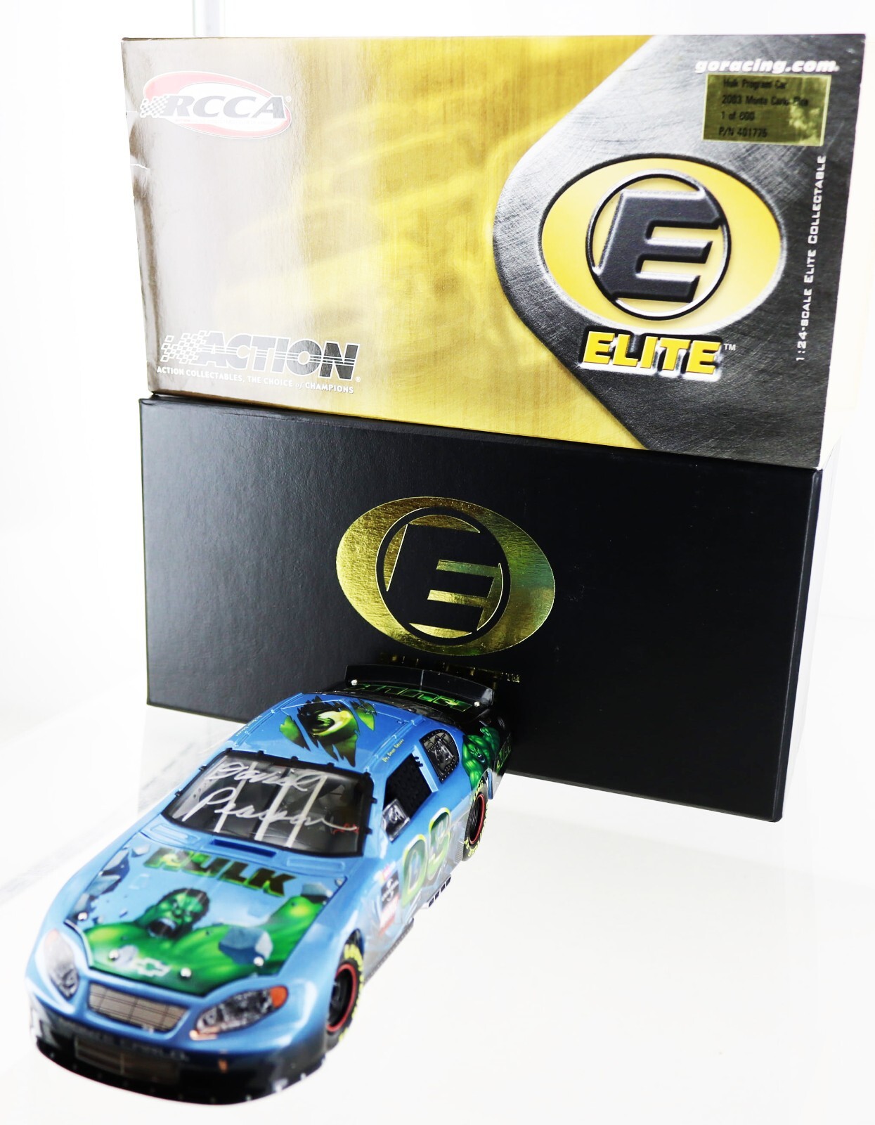 Hulk Program Car 03 Monte Carlo Elite 1-24th scale. 1 of 600 . Autographed
