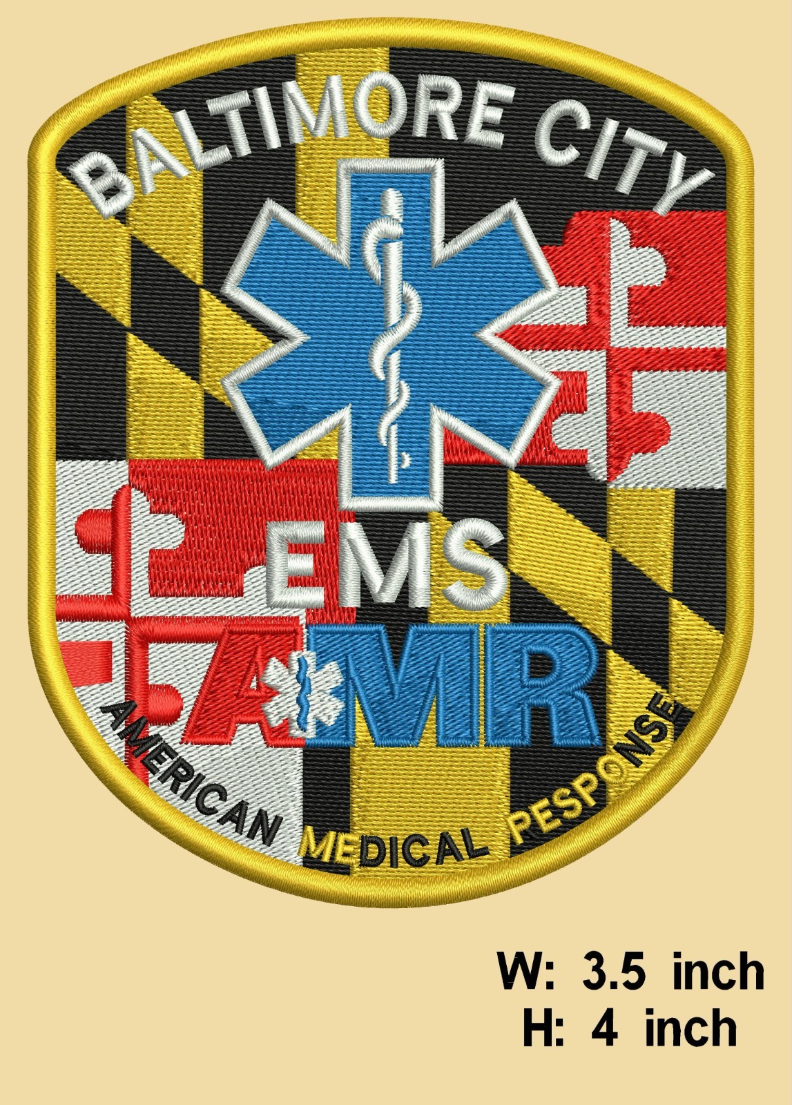 Maryland AMR EMS Patches 2026 for Baltimore City AMR Teams