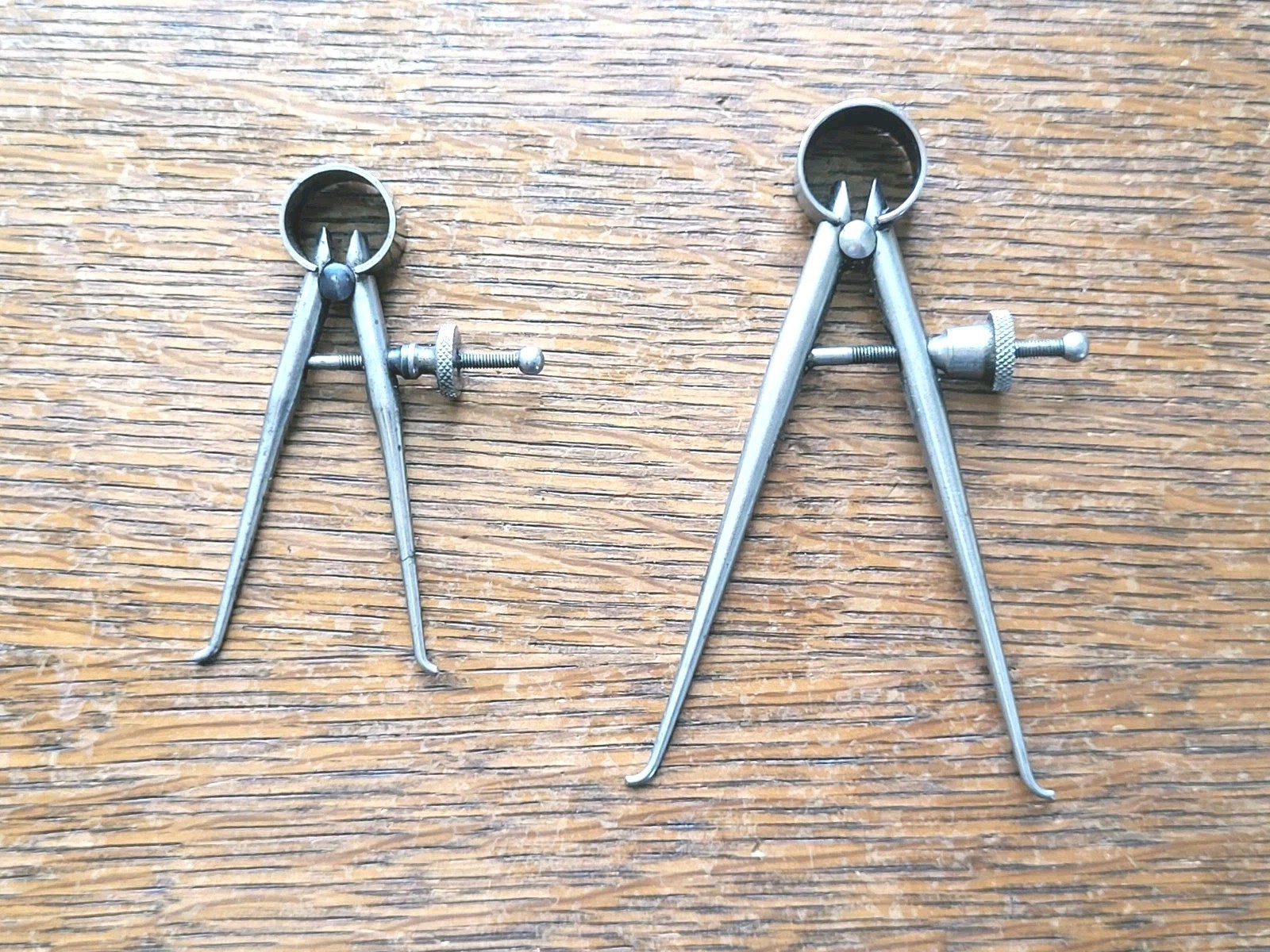 (2) Vintage Round Leg Inside Calipers - Goodell-Pratt 2