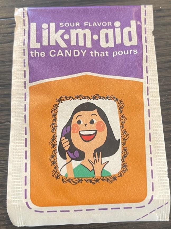 Vintage 1960\'s LIK-M-AID The Candy That Pours  Sealed  NOS  1 Cent Pack  RARE