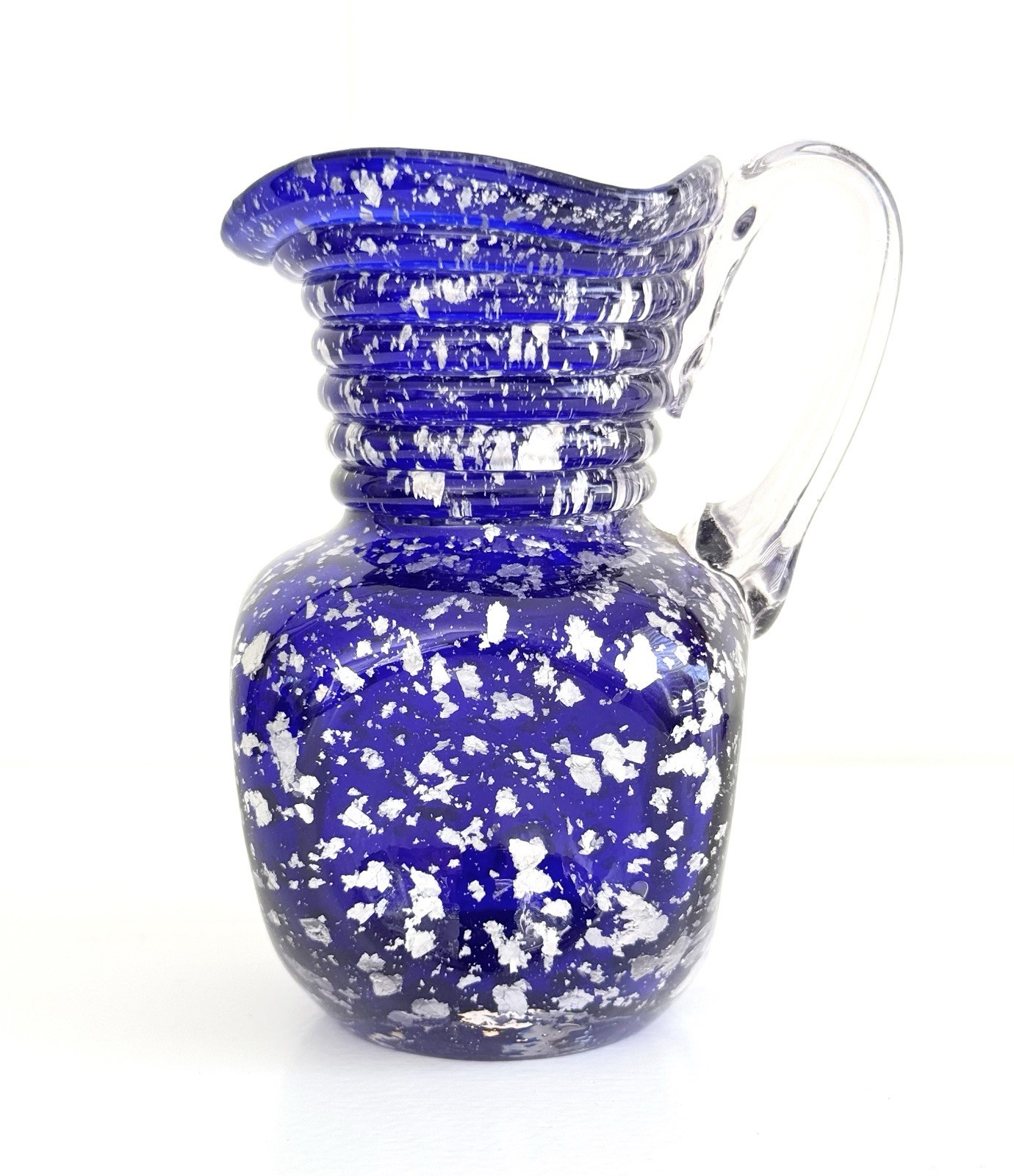 Antique Hobbs Spangled Ware Pitcher 4.75 inch Circa 1883
