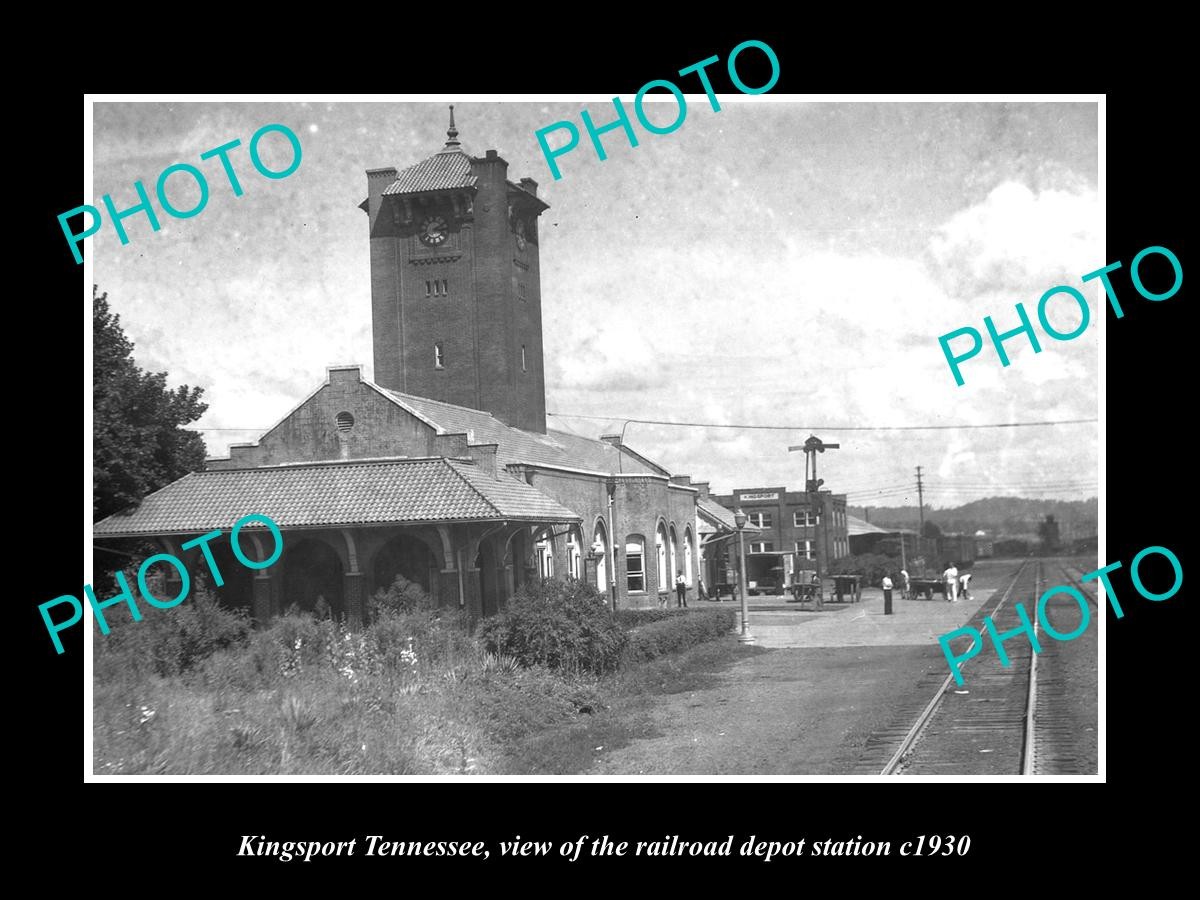Kingsport Tennessee The Railroad Depot Station c1930 Large Historic Old Photo