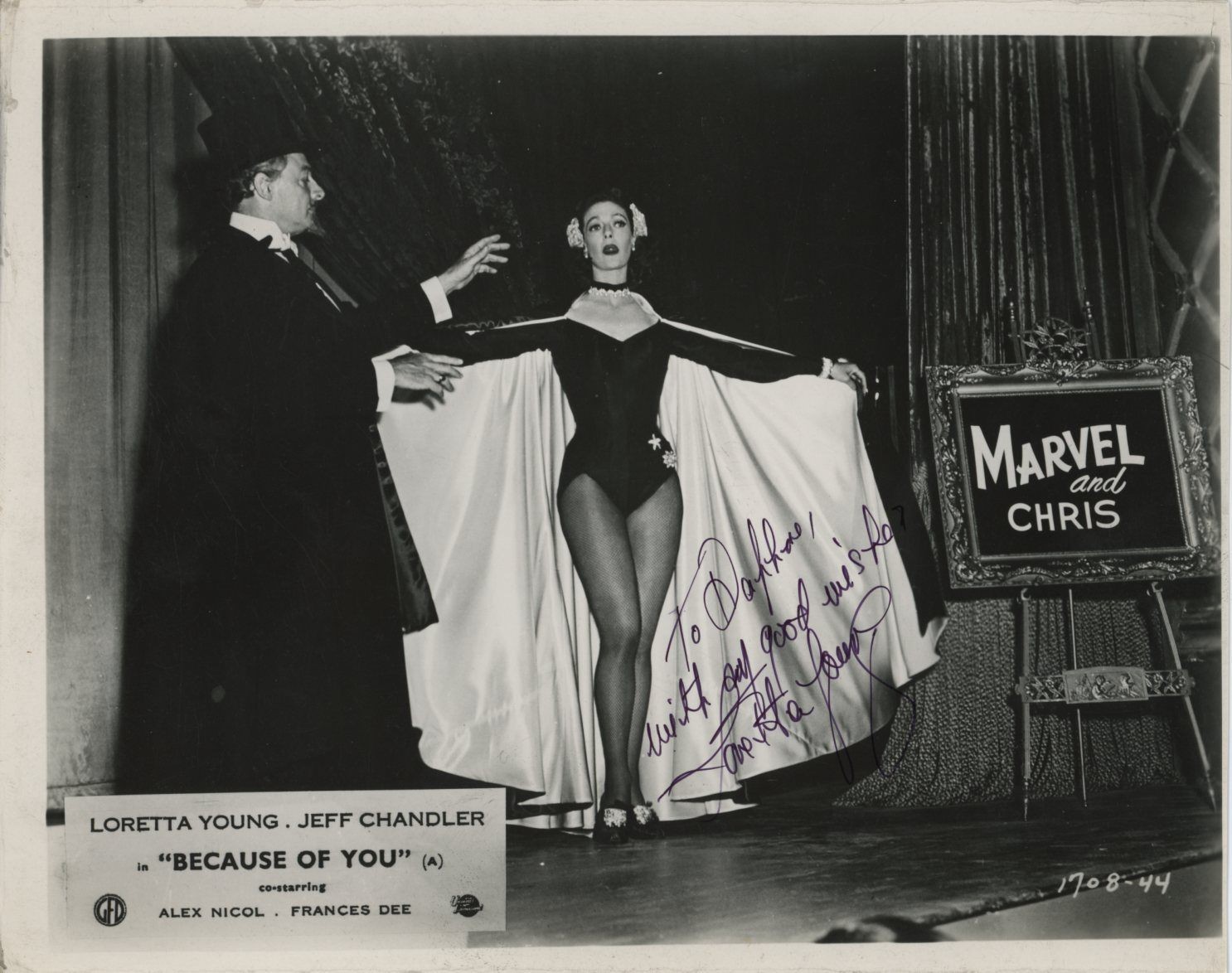 Loretta Young- Signed Vintage Photograph Loretta Young- Signed Vintage Photograph