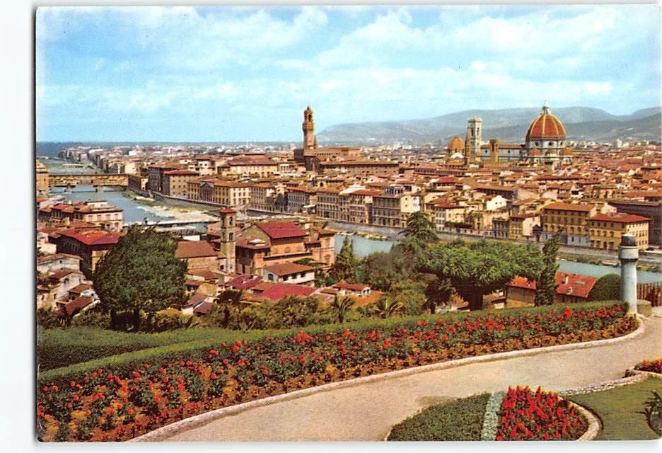 Postcard General view Florence Italy