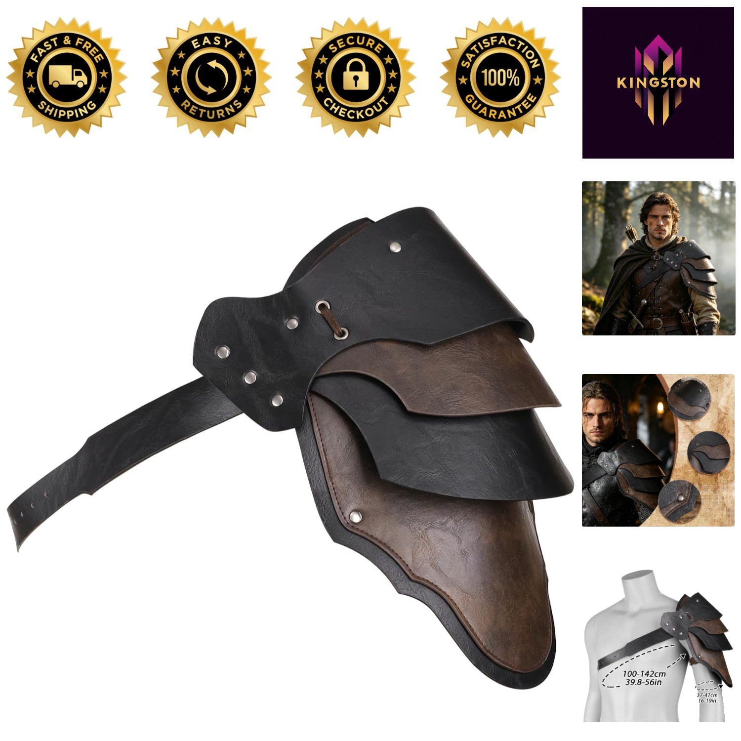 Unleash Your Inner Knight with Adjustable Medieval Armor - Perfect for Cosplay
