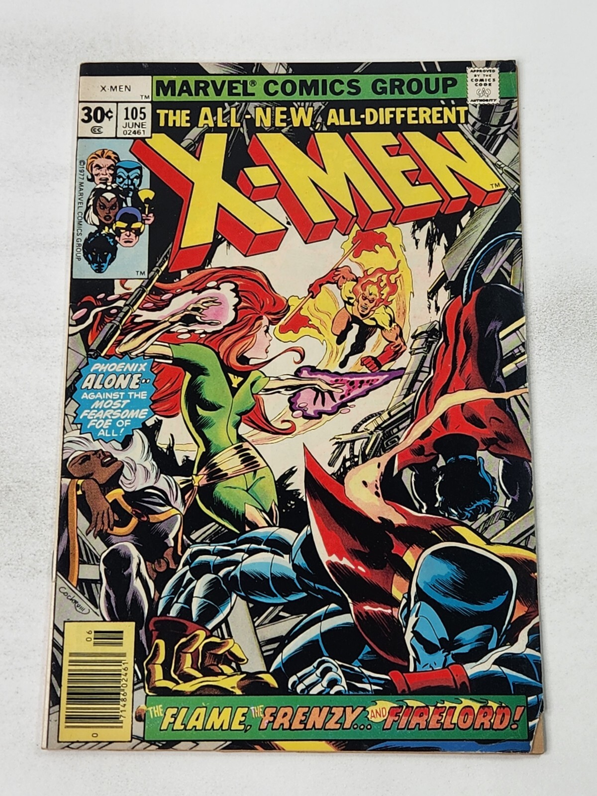 Uncanny X-Men 105 NEWSSTAND 1st Full App Lilandra Bronze Age 1977