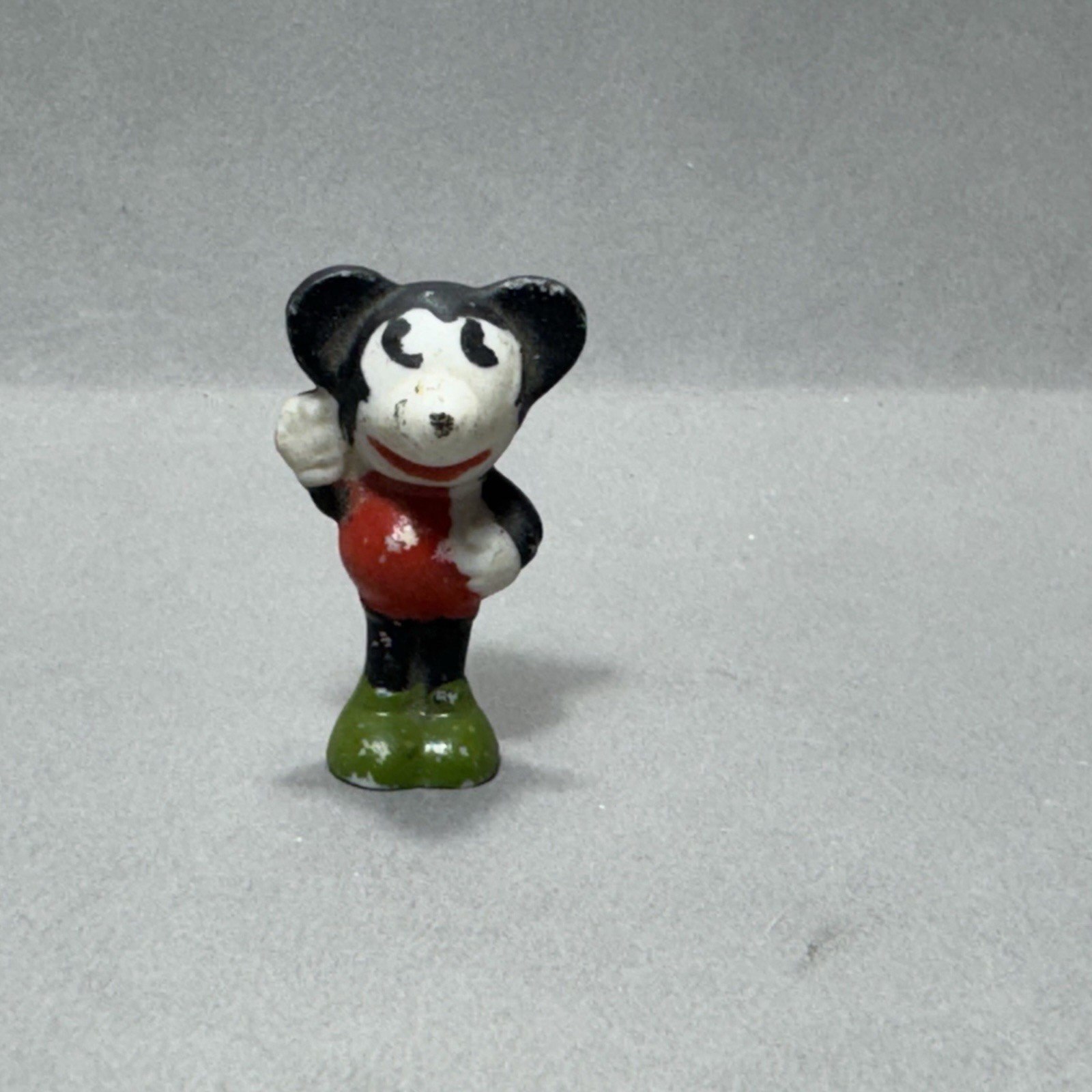 1930's Rare Antique Disney Mickey Mouse Bisque Porcelain Figurine Doll Toy Japan