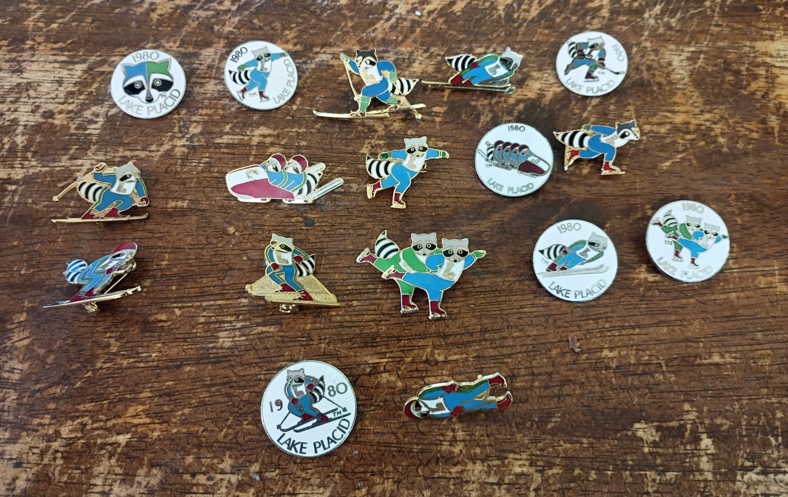 Large Lot of 1980 USA Winter Olympic pins 17 Large Lot of 1980 USA Winter Olympic pins 17