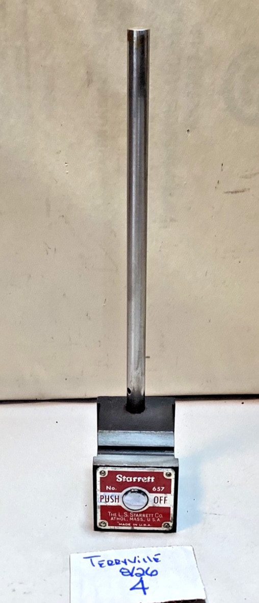 Vintage  Starrett #857 magnetic base holder  CNC machinist metal working