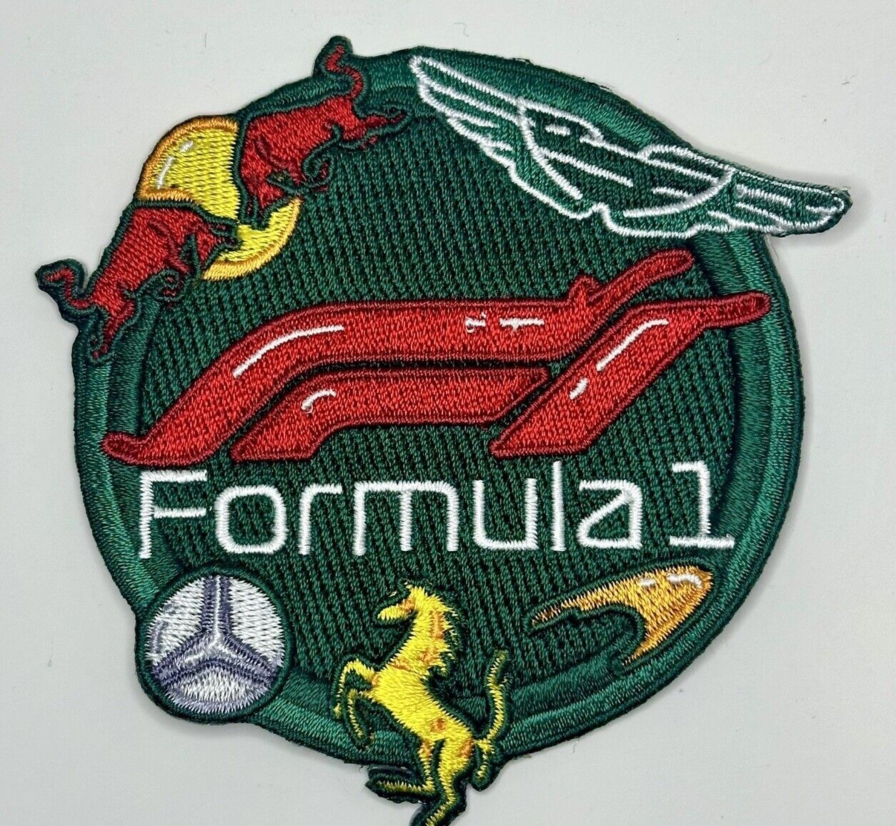 F1 Ultimate LOGO PATCH  Mercedes Ferrari FORMULA ONE RACING Iron on PATCH 3.5”