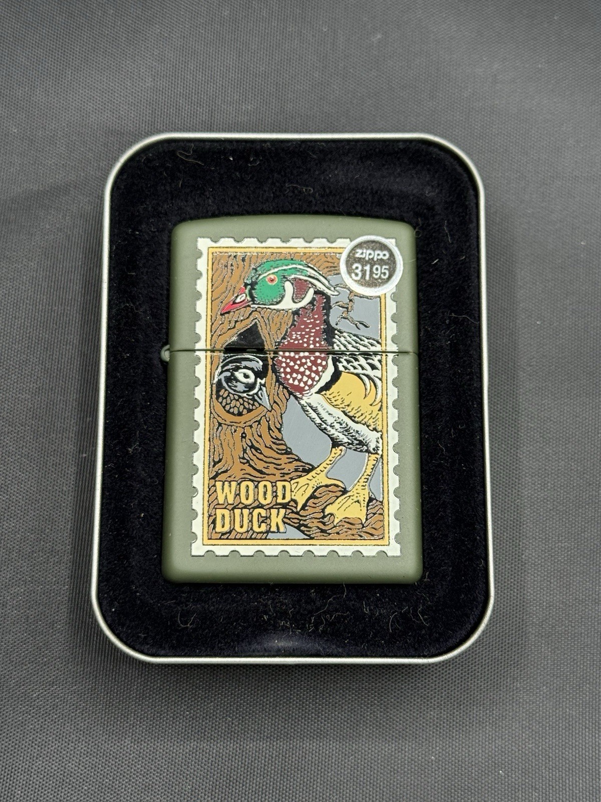ZIPPO LIGHTER BARRETT SMYTH LICENSED WOOD DUCK STAMP