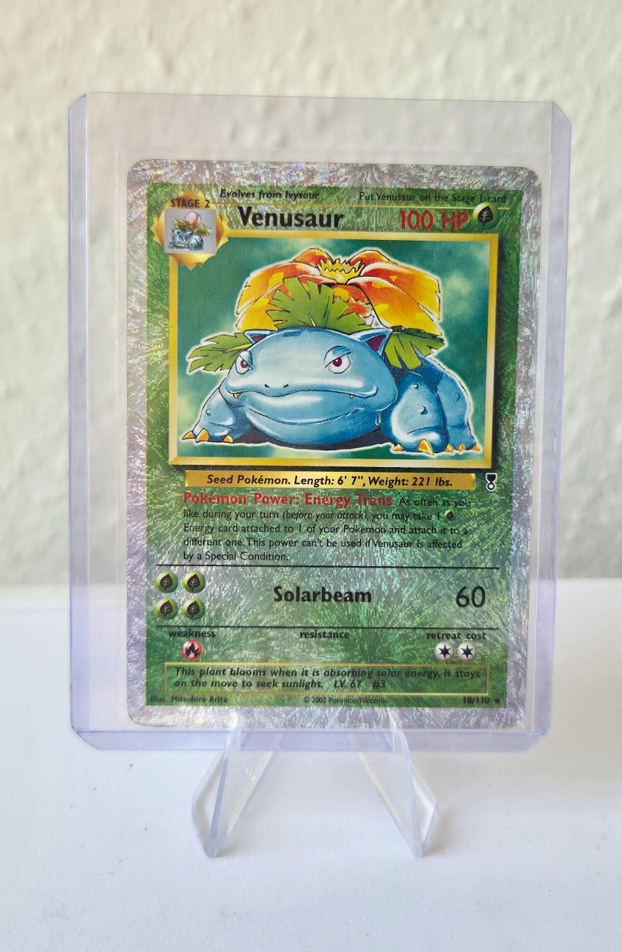 Venusaur Bisaflor 18/110 Legendary Collection Fireworks 2002 Pokemon WOTC