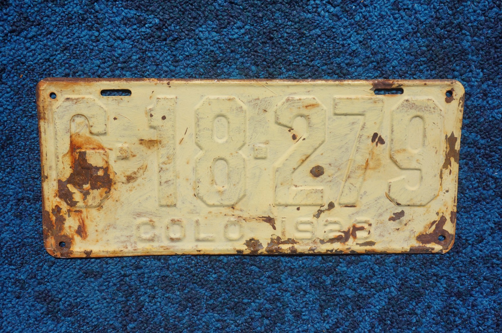 1928 Colorado GUEST / VISITOR License Plate
