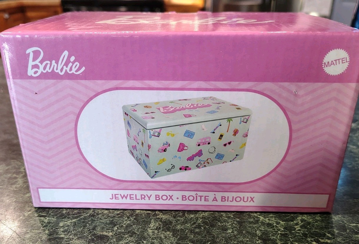 Mattel Barbie Signature Blue Jewelry Box with Pink Liner New In Sealed Box Mattel Barbie Signature Blue Jewelry Box with Pink Liner New In Sealed Box