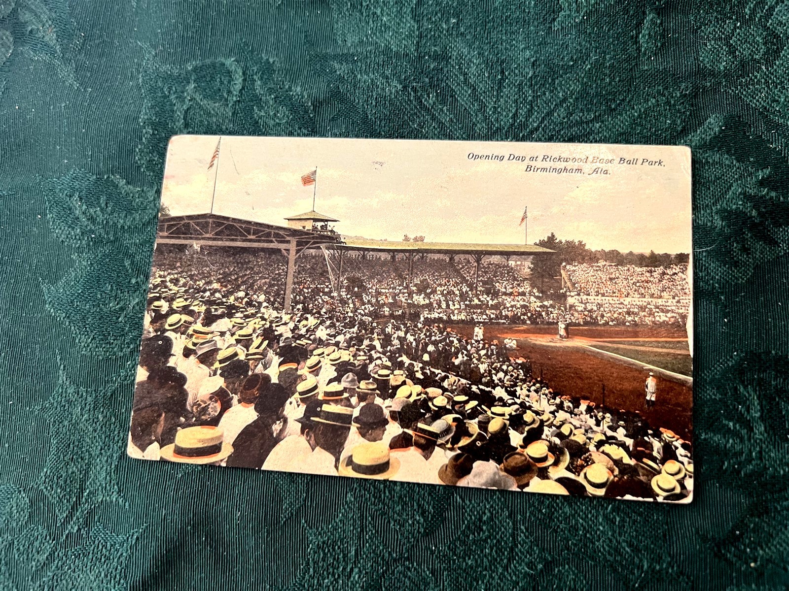 RARE Original 1910 Opening Day Rickwood Field Birmingham AL