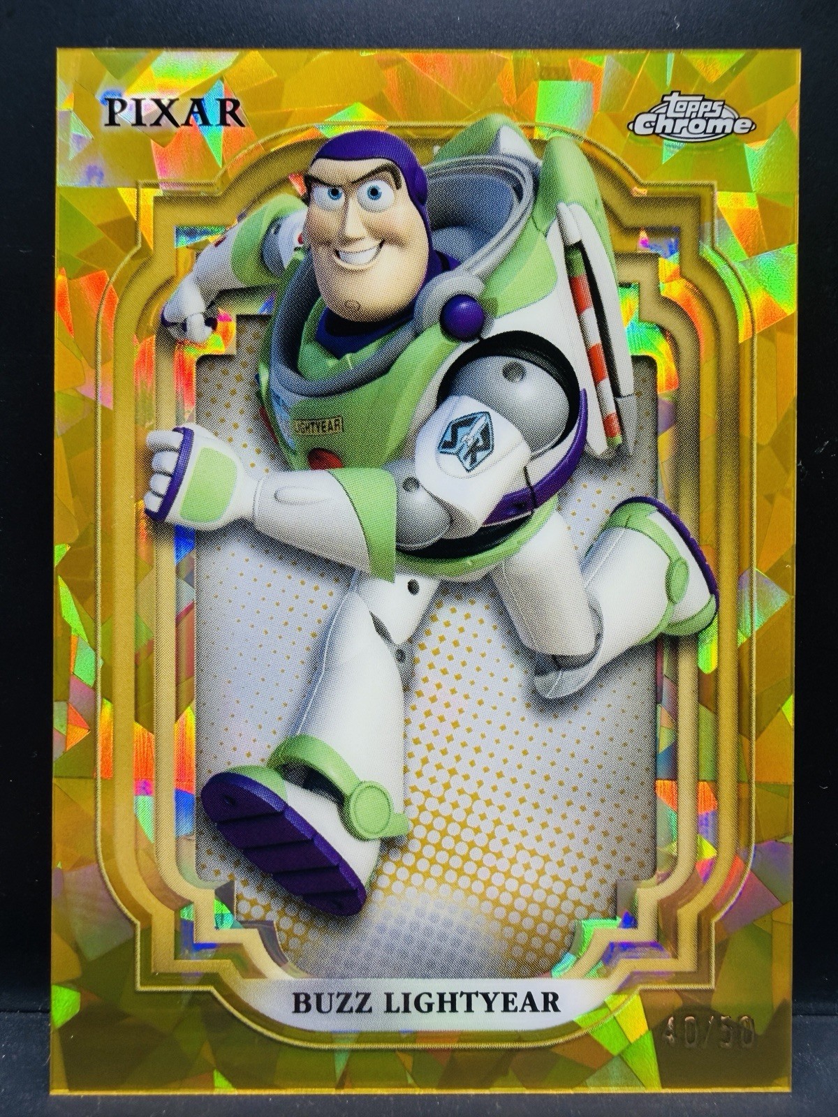 2024 Topps Chrome Sapphire Edition Disney Gold /50 Buzz Lightyear #64