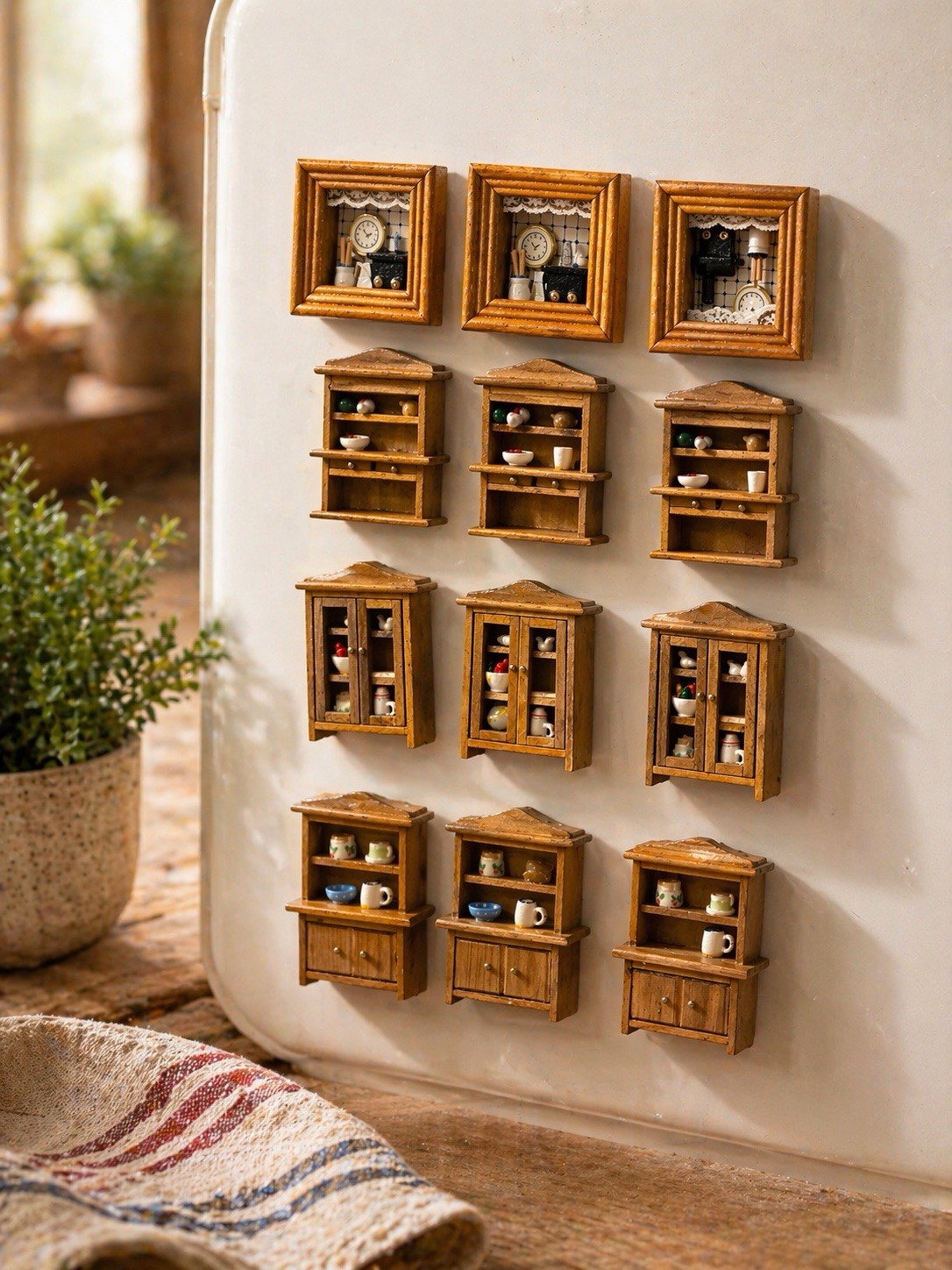 Lot of 12 Acme Refrigerator Magnets- Cabinets, Frames