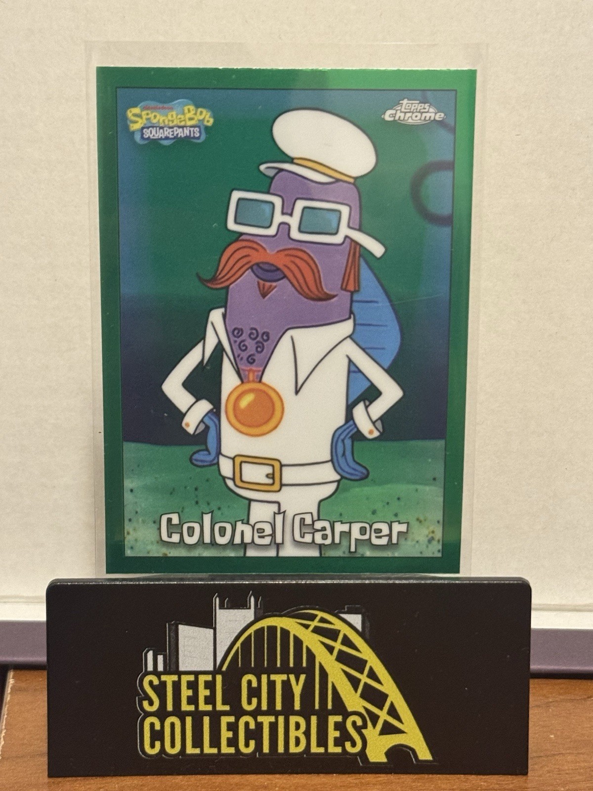 2025 Topps Chrome Spongebob #199 Colonel Carper Kelp Green