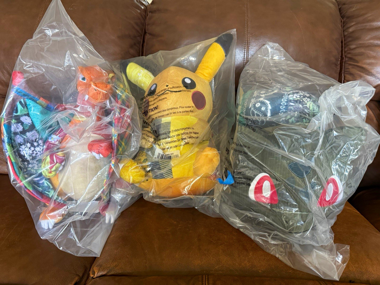 Pokémon Center x Sean Wotherspoon 30th Plush Set: Pikachu, Charizard, Bulbasaur