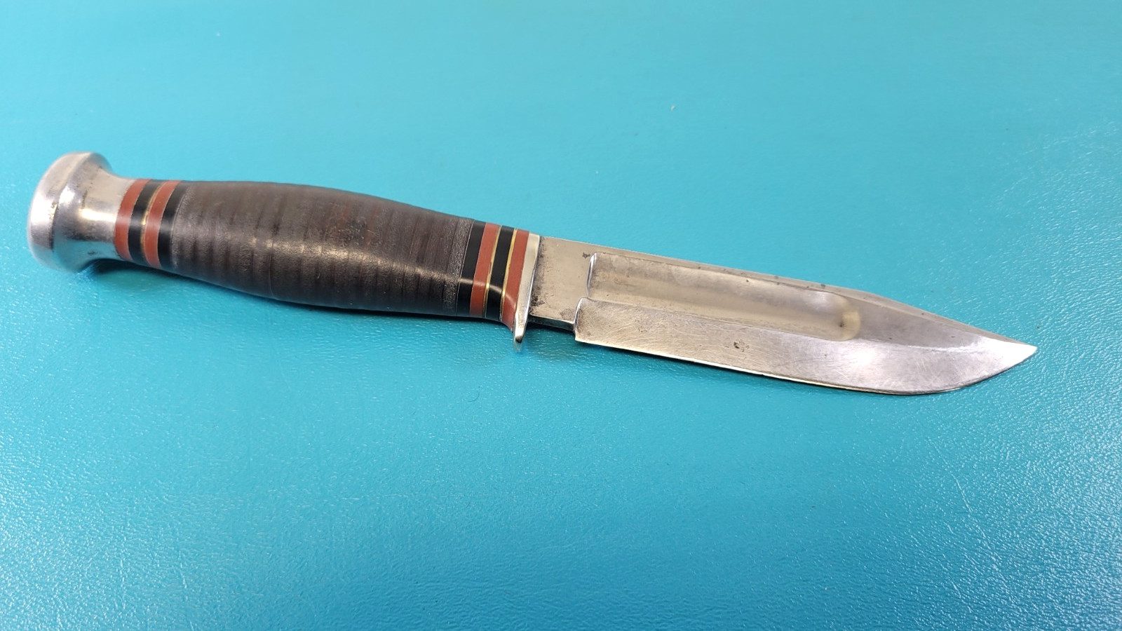 Rare Antique OLCUT Fighting Hunting Knife Union Cut Co Olean NY c. 1911-14 TR560