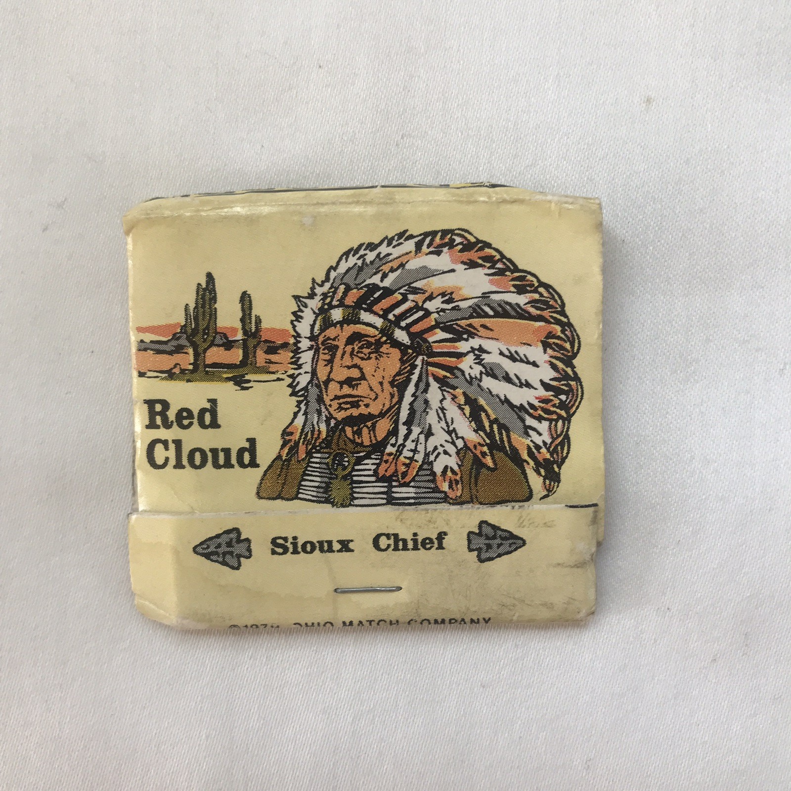 Red Cloud Chief Ogala Sioux 30 Strike Matchbook and Some Matches
