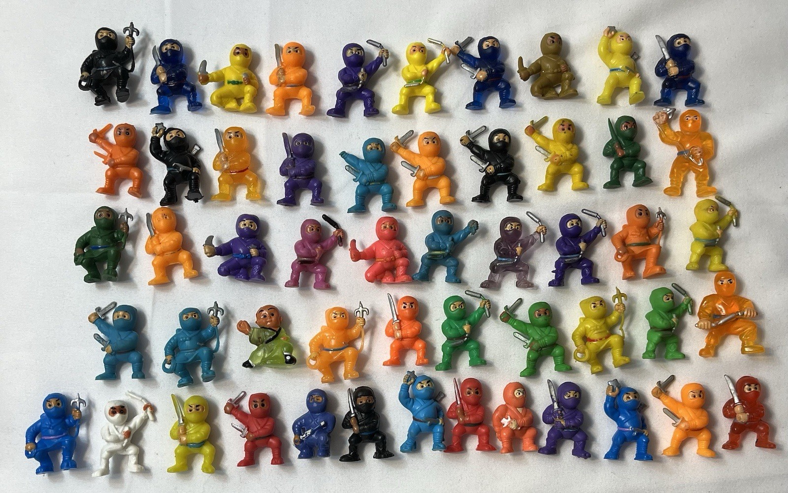 RARE Vintage Soma KO NINJA FIGURE LOT 90s Gumball Premiums Mites RARE Vintage Soma KO NINJA FIGURE LOT 90s Gumball Premiums Mites