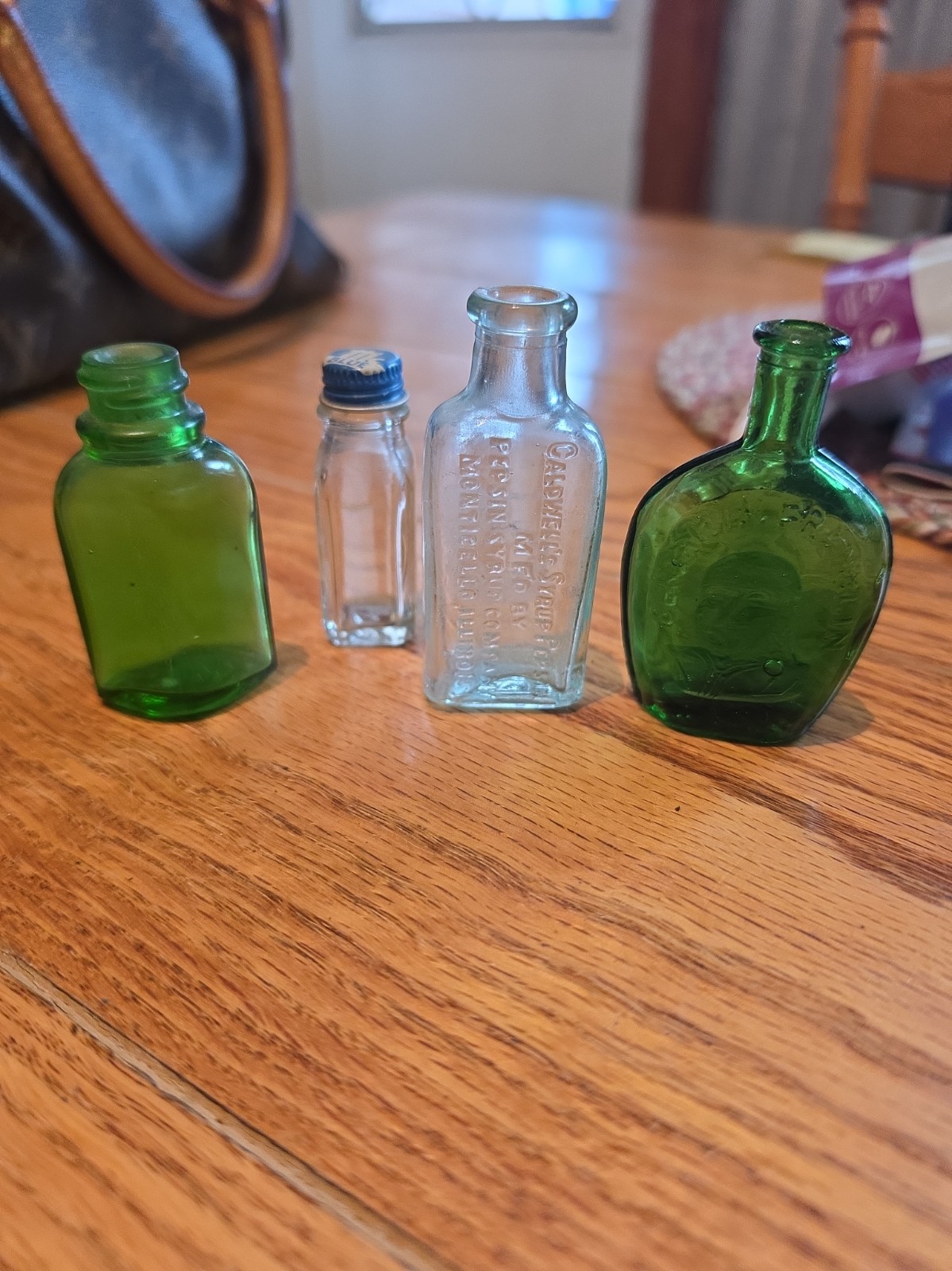 Lot Of 4 Vintage Mini Bottles