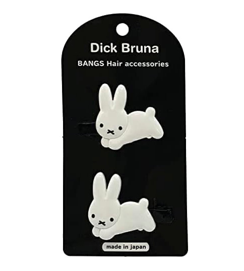Miffy Dick Bruna Hair Clip Accessory Die cut Rabbit Japan Licensed Shobido