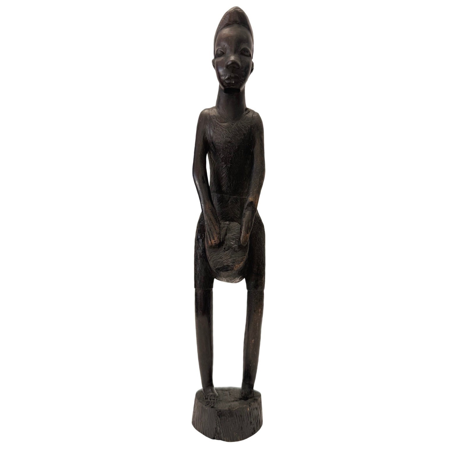 Vintage BESMO Kenya Hand-Carved African Wooden Tribal Figure 14\