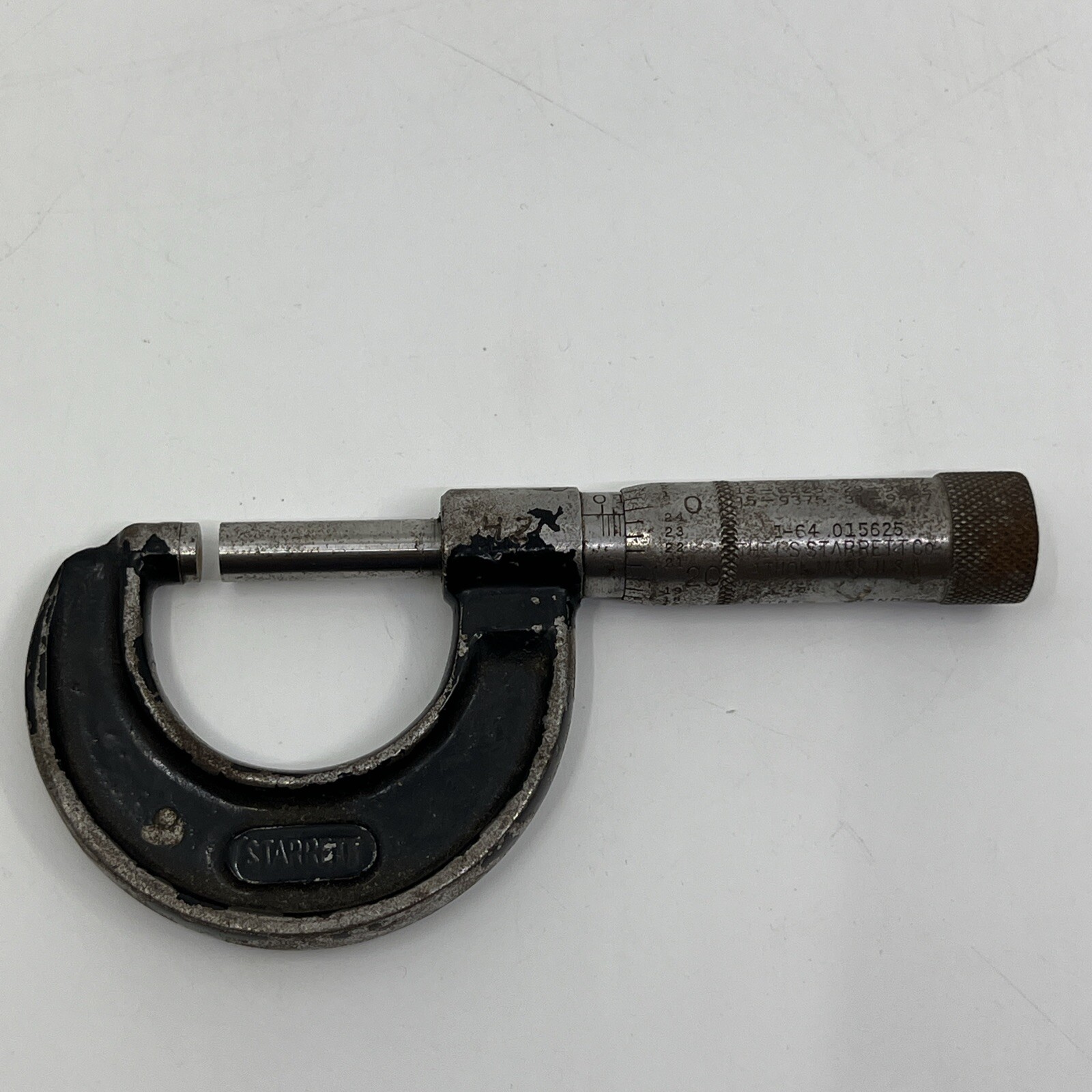 Vintage Starrett 1 Inch No. 436 Outside Micrometer 1-64 .015625