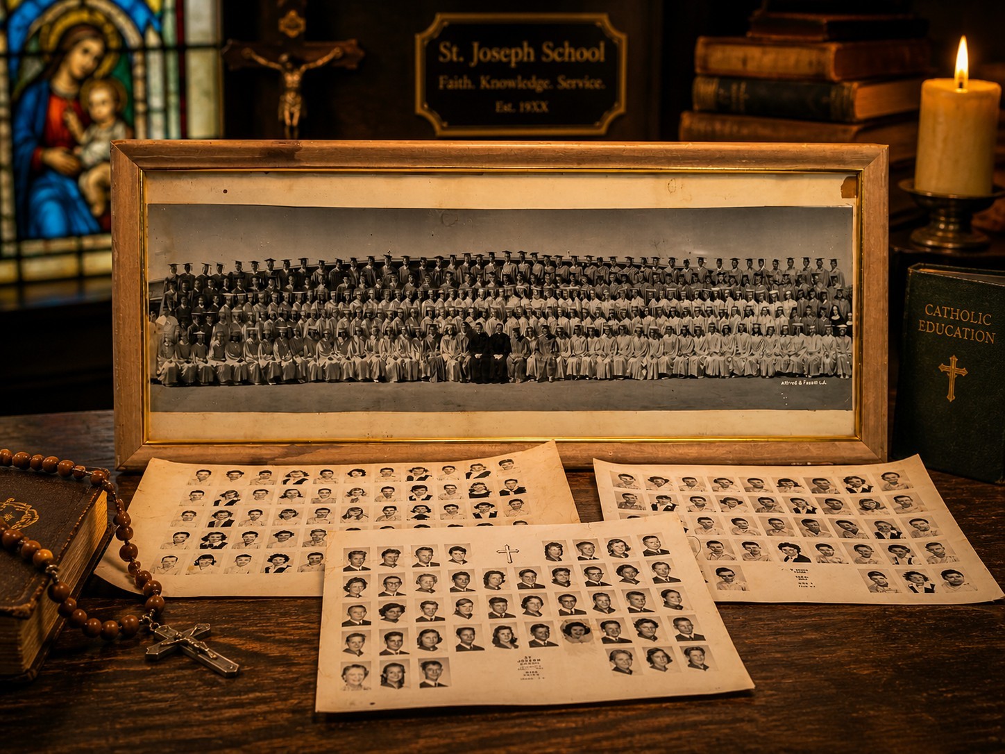 Vintage St. Joseph Catholic School (Puente, California) Photo Collection – 1950s
