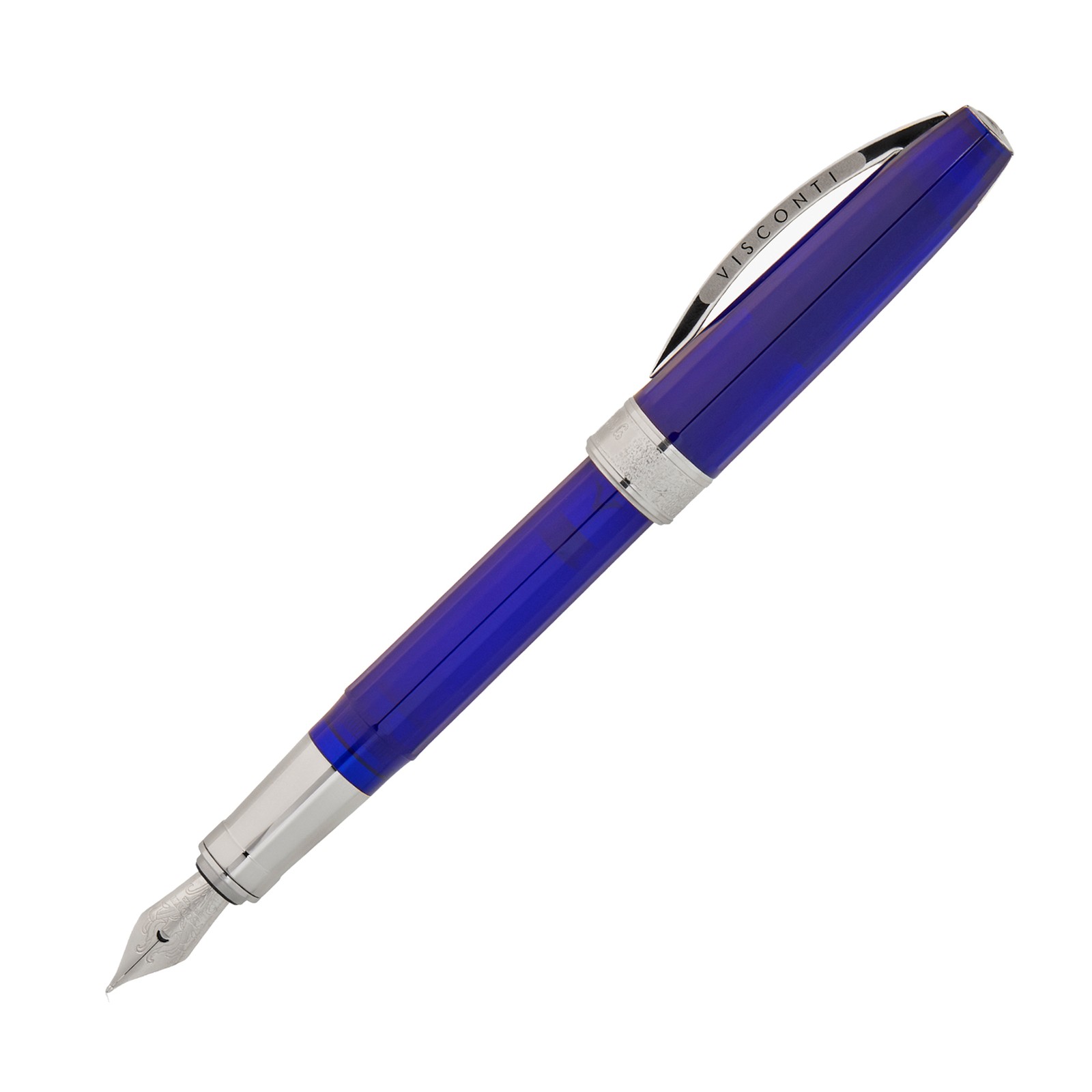 Visconti Michelangelo Fountain Pen in Blue - Fine Point - NEW in Box