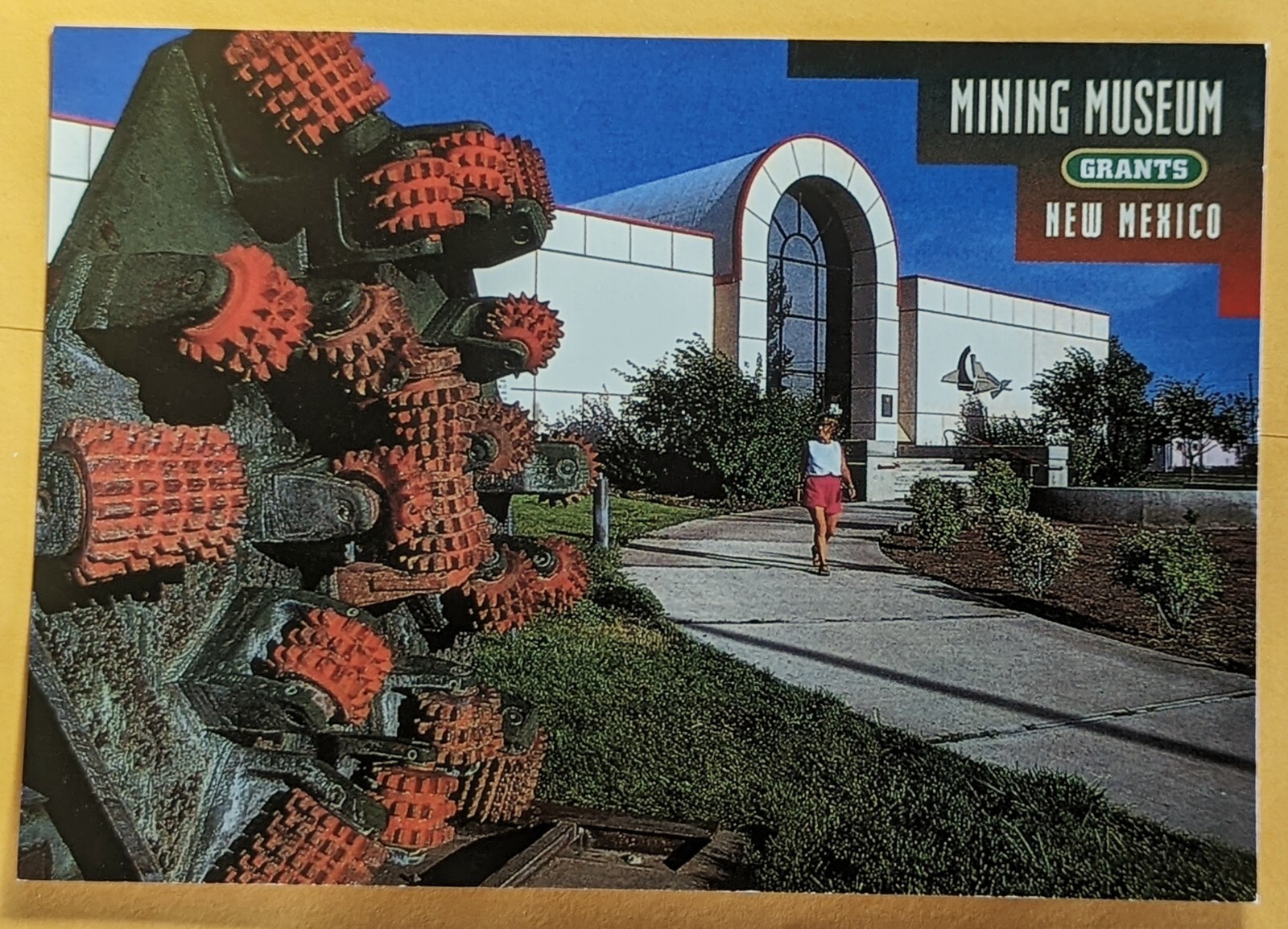 Postcard NM. Mining Museum. Grants. New Mexico.