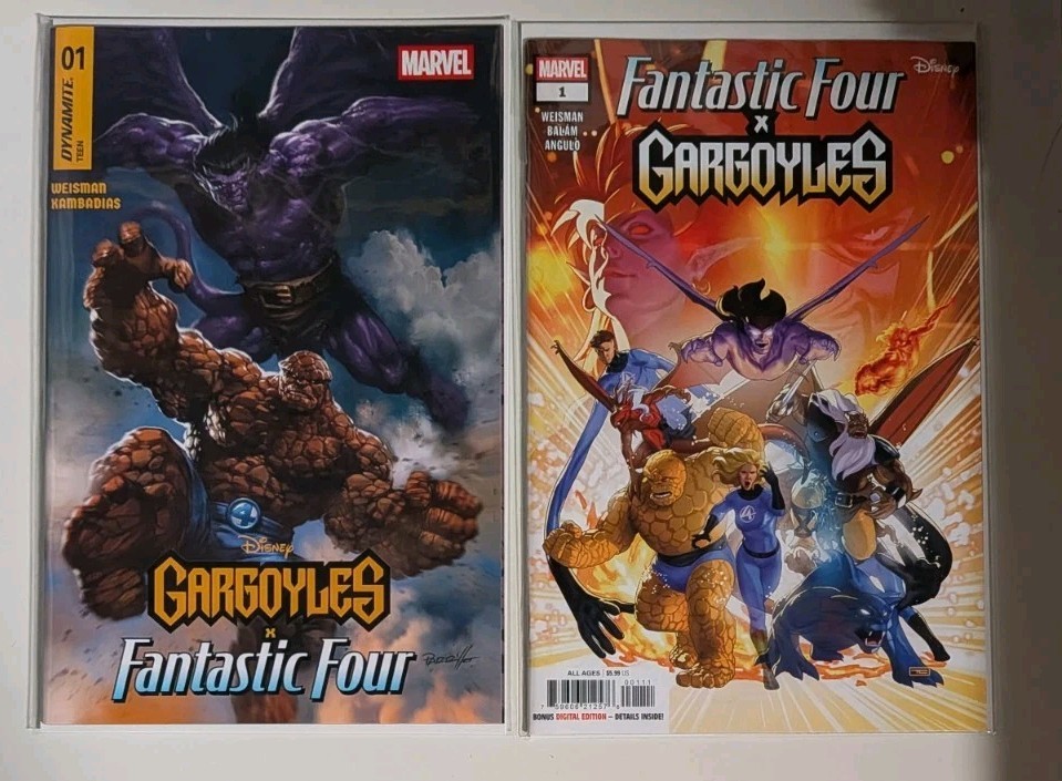 FANTASTIC FOUR/GARGOYLES #1 (2025) NM-/VF+ MAIN CVR SET DYNAMITE/MARVEL COMICS