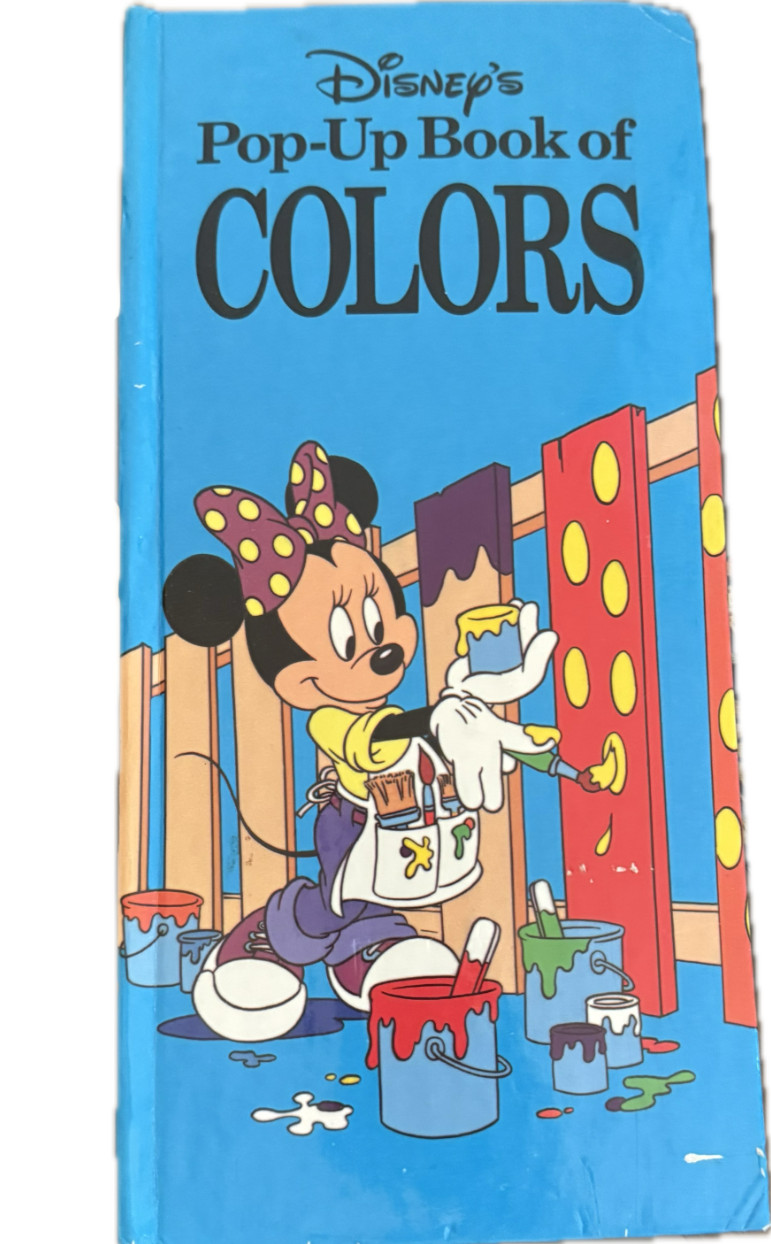 Disney’s Pop-Up Book of Colors, Rare 1991 First Edition Hardcover