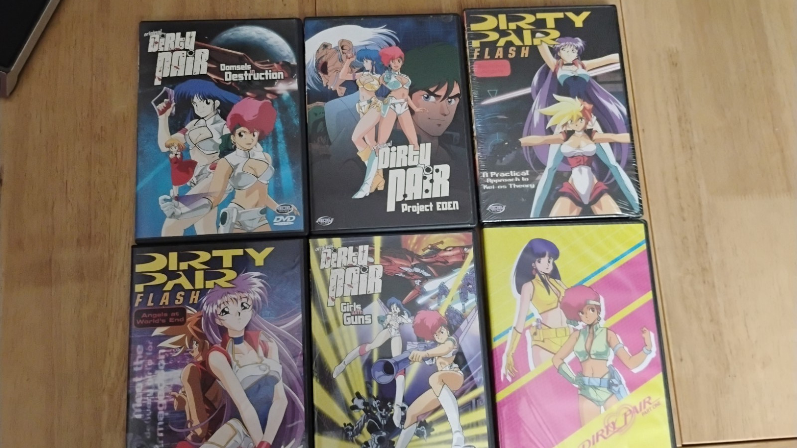 Dirty Pair DVD Lot w/ Dirty Pair Flash & Project Eden