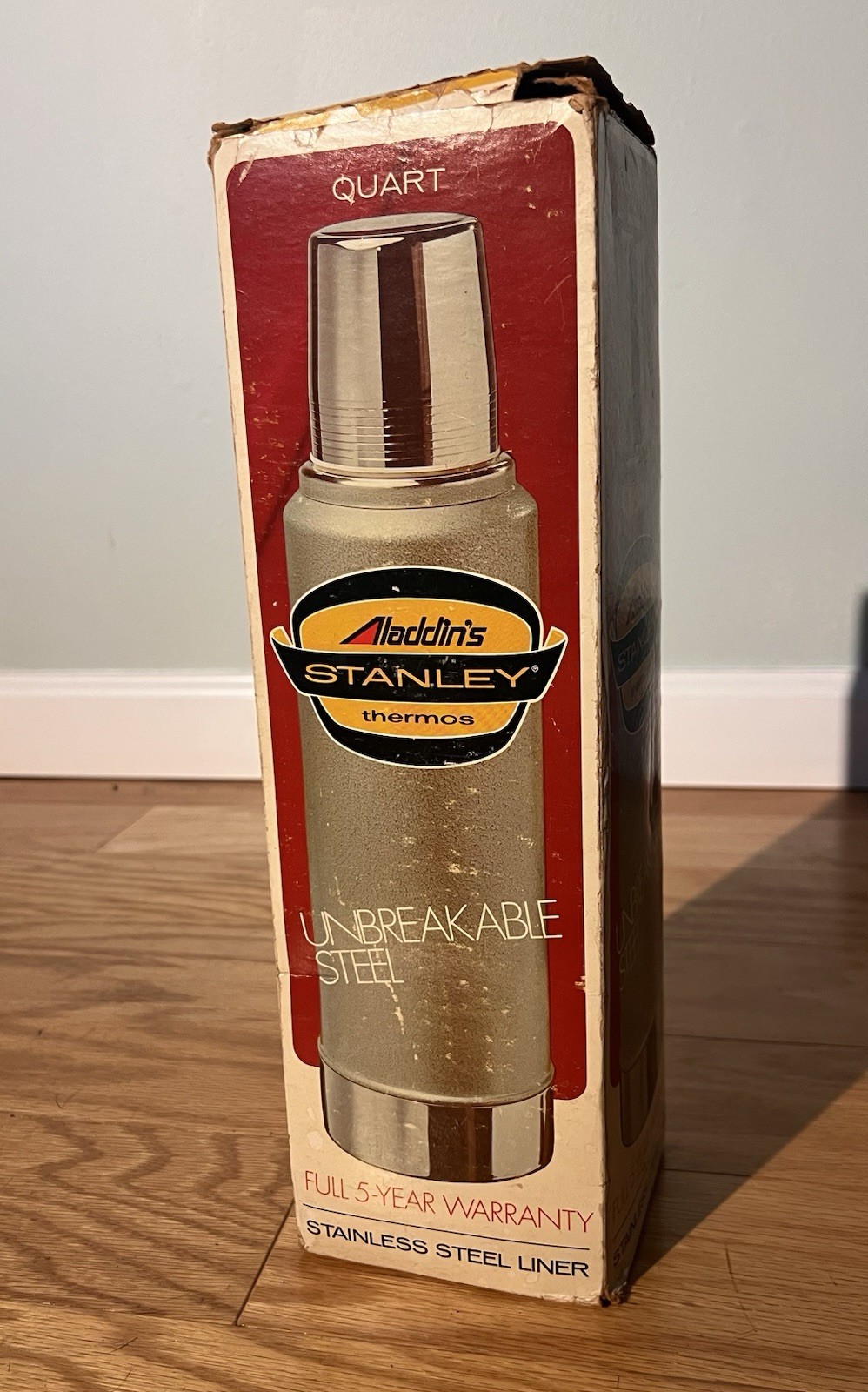 STANLEY Vintage Aladdin’s Thermos Quart  1973 Original Box