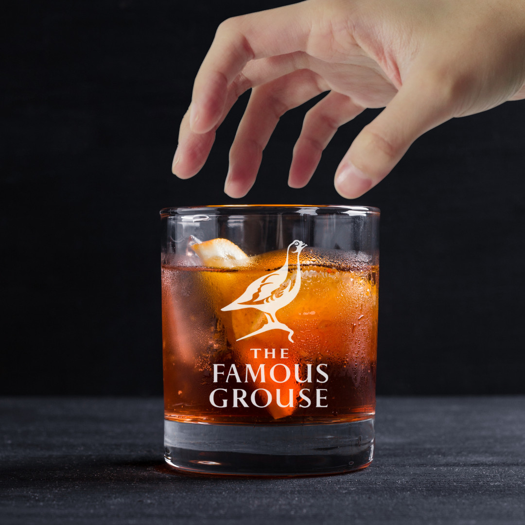 Custom Engraved The Famous Grouse Whiskey Glass – 11 oz Standard Rocks Glass Custom Engraved The Famous Grouse Whiskey Glass – 11 oz Standard Rocks Glass