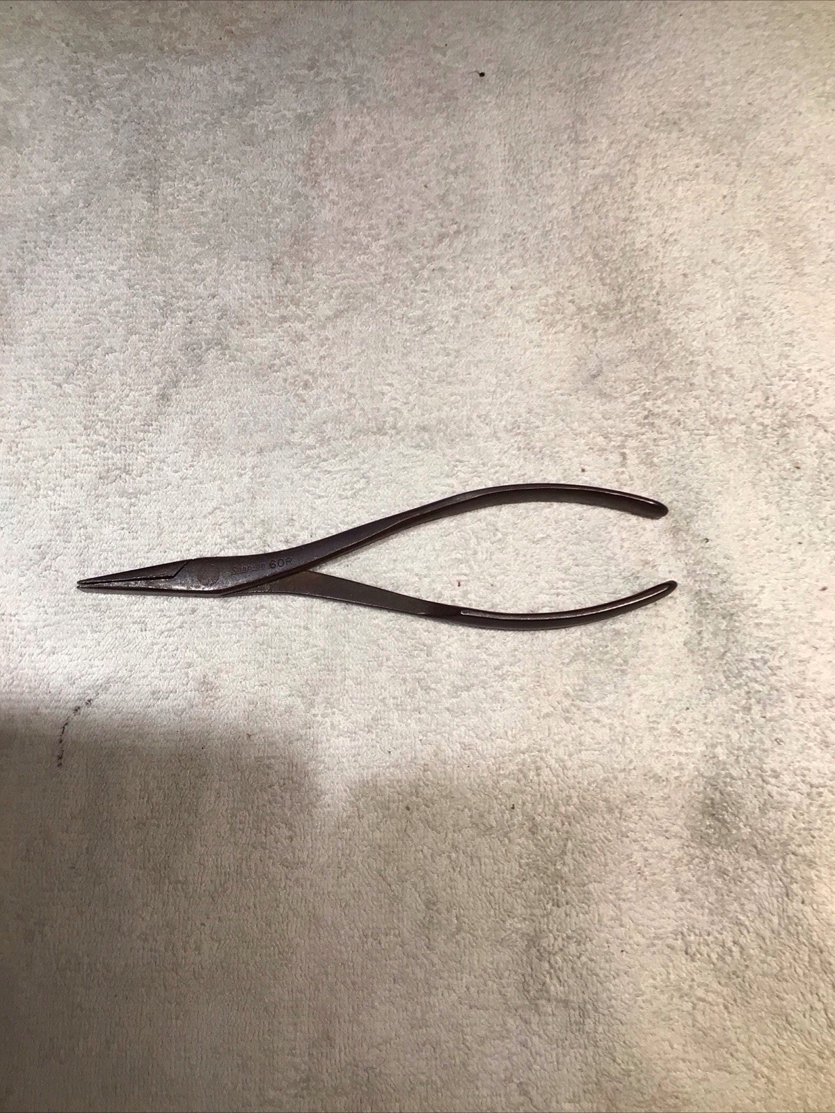 Vintage Snap On 60R Flat Nose Duck Bill Aviiation Pliers