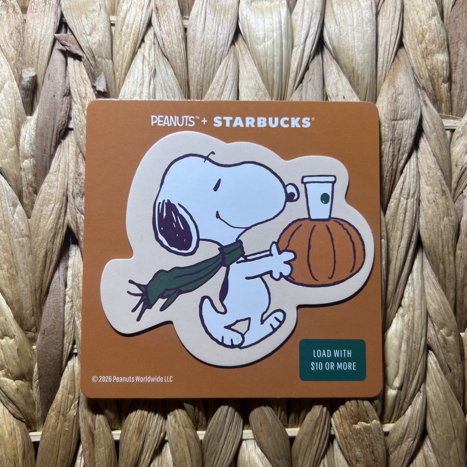 Starbucks Snoopy Collaboration Die Cut Card 🐶 🌟 