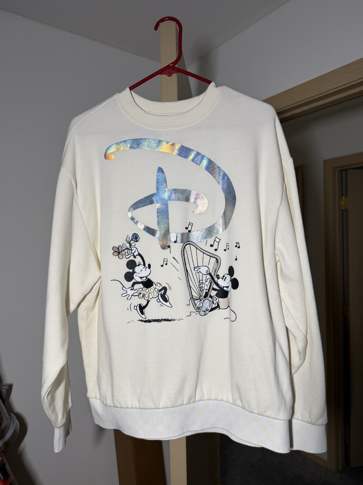 Vans X Disney 100 Anniversary Sweatshirt Pullover Adult XS Mickey Minnie NWOT