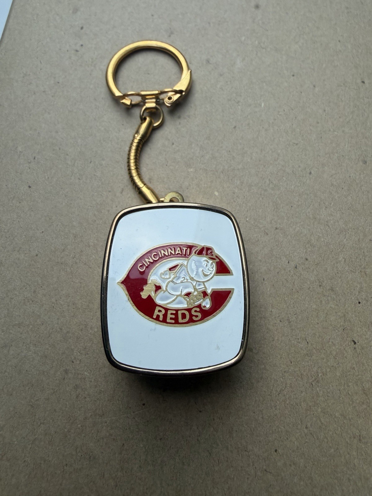 Vintage Cincinnati Reds Music Box Keychain Sankyo