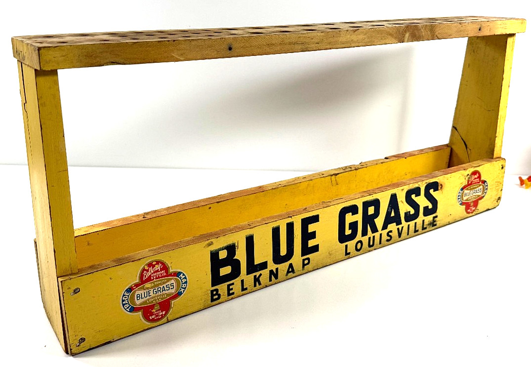 Antique Blue Grass Hardware Wooden Store Display Sign Belknap Louisville KY Antique Blue Grass Hardware Wooden Store Display Sign Belknap Louisville KY