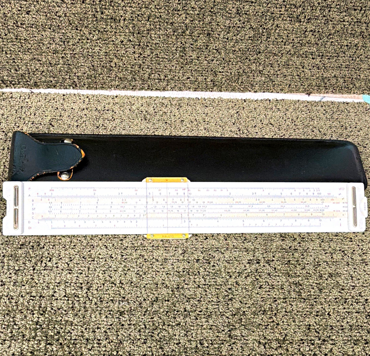 ARISTO MultiTrig Slide Rule Nr. 0929 w/ Case Made in Germany